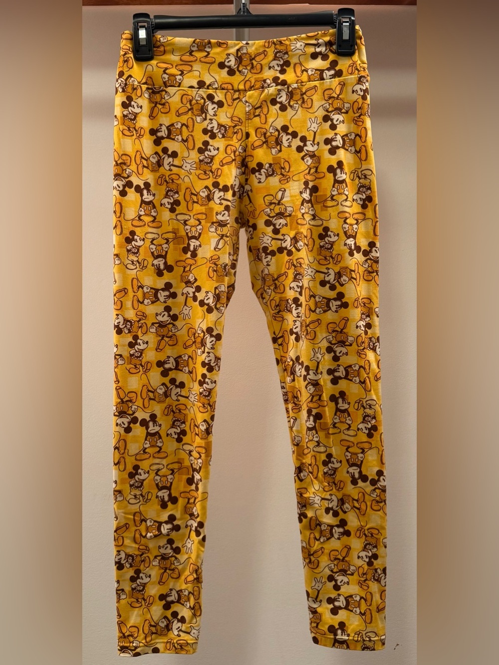 LuLaRoe Yellow Mickey Mouse Leggings